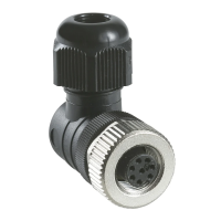 Konektor żeński M12 90 - 8P. ZACISKI ŚR | XZCC12FCM80B Telemecanique Sensors