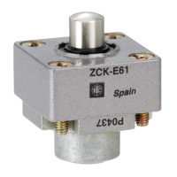 Głowica łącznika krańcowego trzpień boczny metalowy | ZCKE635 Telemecanique Sensors