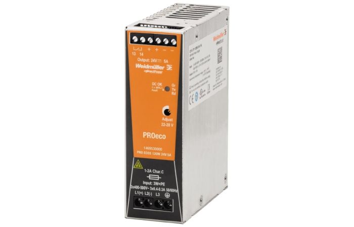 Zasilacz prądowy, PRO ECO3 120W 24VDC 5A I, impulsowy | 1469530000 Weidmuller