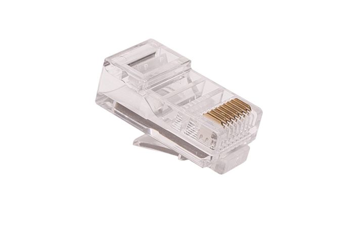 Wtyk RJ45 kat. 5e UTP, na kabel okrągły op. 100szt | CCAS-RJ5E-UTP C C Partners