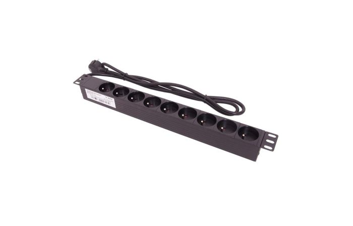 Listwa zasilająca 19" 9x230V | LZ1U9GBW securityNET
