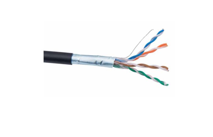 Kabel SecurityNET F/UTP kat. 5e, zewnętrzny, suchy PE 500m | SEC5EFTPD securityNET