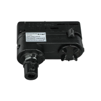 Adaptor szynoprzewodu V-TAC szynoprzewód 3F 3 fazowy czarny | 3800157619158 LED EUROPE