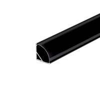Profil do LED zestaw, ALU kątowy czarny V-TAC 2mb klosz czarny 15,8x15,8mm VT-8109 | 3800157677202 V-Tac Europe