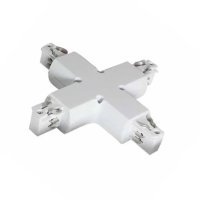 Łącznik szynoprzewodu X krzyżowy szynoprzewód 3F 3 fazowy biały V-TAC | 3800230623256 LED EUROPE