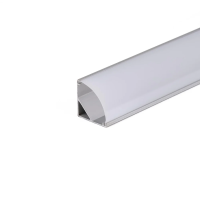 Profil do LED zestaw, ALU anodowany kątowy cienkościenny V-TAC 2mb klosz mleczny 15,8x15,8mm VT-8109 | 3800170207073 V-Tac Europe