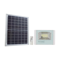 Naświetlacz LED solarny V-TAC 16W biały IP65 pilot timer VT-40W 6000K 1050lm | 3800170207813 LED EUROPE