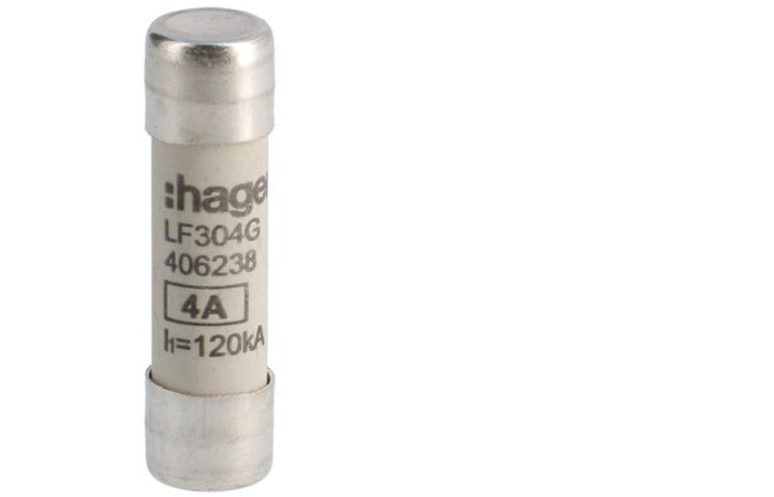 Wkładka bezpiecznikowa cylindryczna CH-10 10x38mm gG 4A 500VAC | LF304G Hager