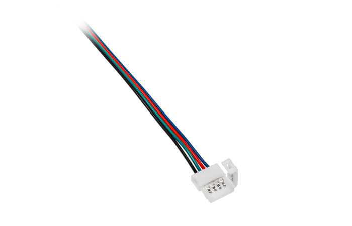 Złączka do taśm LED RGB do zasilania, 4 przewody | LD-ZTLRGB-04 GTV