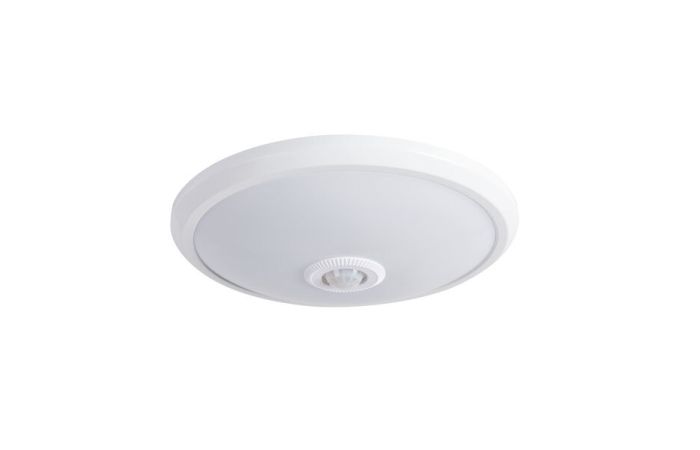 Oprawa plafon z czujnikiem ruchu Fogler LED 14W-NW 14W 800lm 4000K 220-240V okrągły, biały | 18121 Kanlux