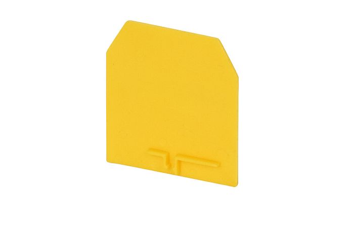 Płytka skrajna PSU-10 do złączek ZUG-G10, przegroda dla ZUG-G2,5, ZUG-G4, żółta (25szt.) | A41-0201 Pokój