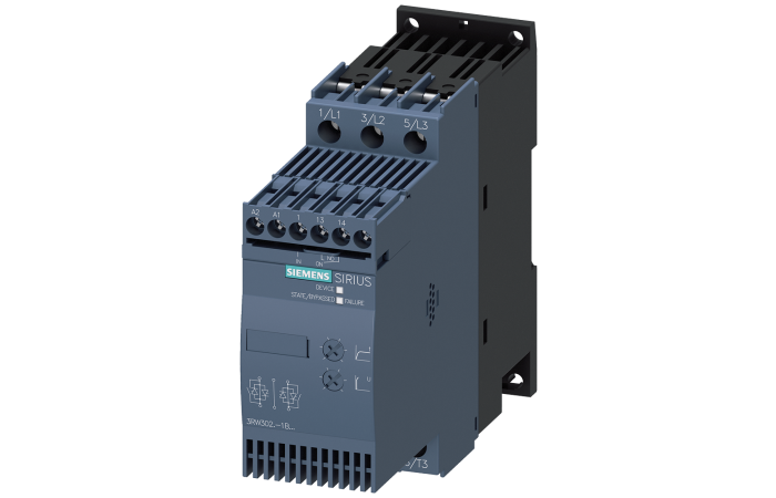 Softstart SIRIUS 38A 18,5KW 400V 200-480V AC Sterowanie 24V AC DC wielkość S0 Zaciski śrubowe | 3RW3028-1BB04 Siemens