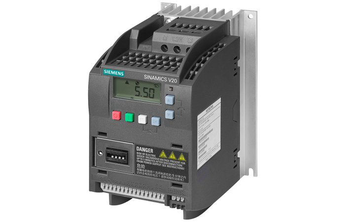 Przekształtnik 3AC 380-480V, 47/63Hz, 0,7kW, SINAMICS V20 | 6SL3210-5BE17-5CV0 Siemens