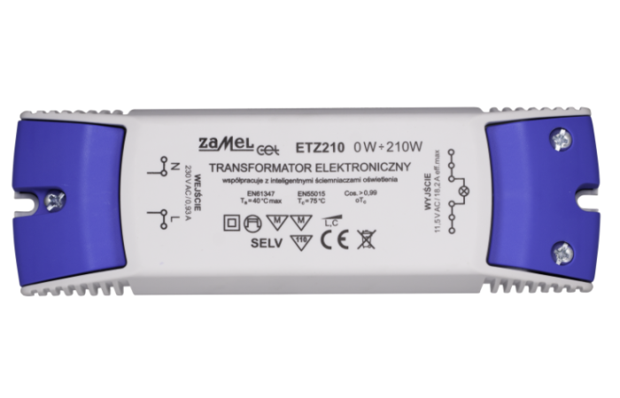 Transformator elektroniczny 230/11,5V 0-210W TYP: ETZ210 | LDX10000040 Zamel