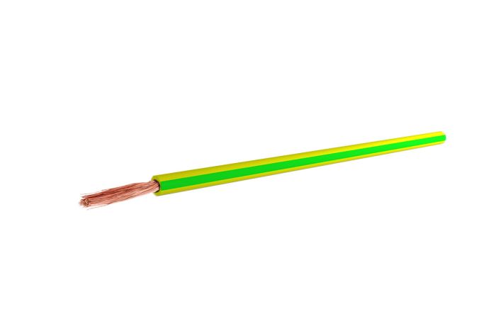 Przewód instalacyjny H07V-K (LGY) 1,5 450/750V, żółto-zielony YELLOW - GREEN KRĄŻEK | N041084 Eupen