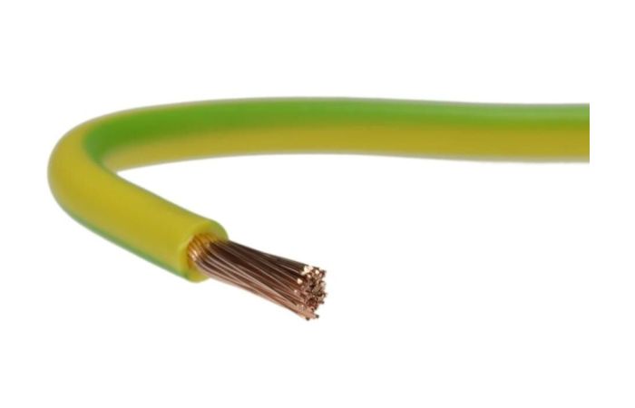 Przewód instalacyjny H05V-U (DY) 1,0 300/500V, żółto-zielony KRĄŻEK | 5907702818948 EK Elektrokabel