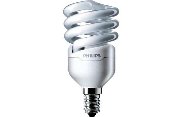 Świetlówka kompaktowa ze zintegrowanym statecznikiem EconomyTwister 12W WW E14 220-240V 1PF/6 | 929689238501 Philips