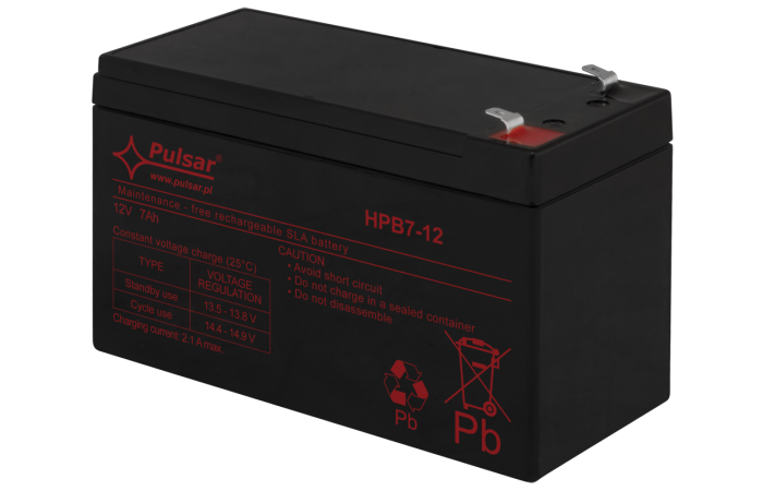 Akumulator 7Ah/12V HPB | HPB7-12 Pulsar