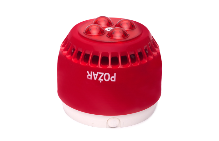 Sygnalizator akustyczno-optyczny z zespołem diod LED, 3 metry | Sygnalizator SA-K7N/3m W2 Poland