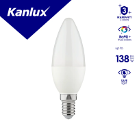 Lampa LED IQ C35E14 5,9W C35 5.9W (60W) 806lm 4000K NW E14 świeczka 3 lata Gwar. | 36686 Kanlux