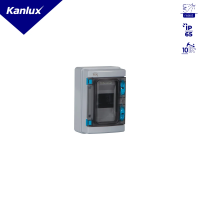 Rozdzielnica natynkowa KDB-IP65-S04T dł. 140 szer.100 wys.210 kolor szary | 38450 Kanlux