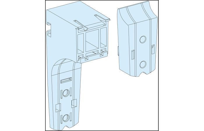 Wsporniki regulowane do korytek kablowych PrismaSet (zestaw 10 szt) | LVS04256 Schneider Electric