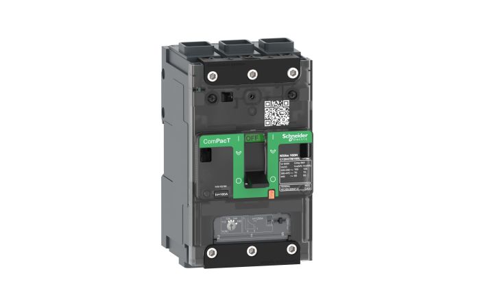 Wyłącznik mocy ComPacT NSXm 160B, 3P, 125A, 25kA, wyzwalacz termomagnetyczny TMD, ComPacT NSX  | C12B3TM125L Schneider Electric