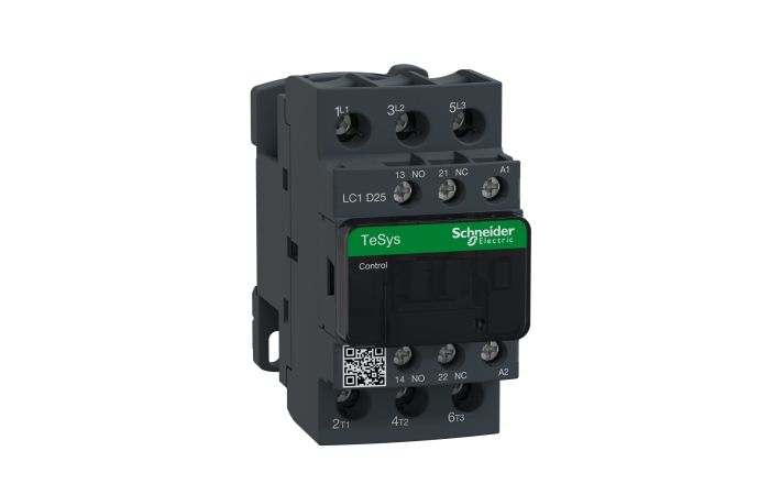 Stycznik mocy TeSys D 25A 3P 11KW 230V AC 1NO 1NC AC-3 zaciski skrzynkowe | LC1D25P5 Schneider Electric