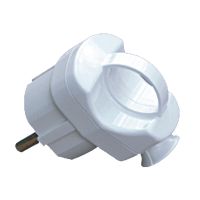 Wtyczka kątowa z uchwytem AWA-WK, biała | 51.46 Elektro-Plast Opatówek