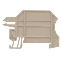 Ścianka końcowa i płytka montażowa do złączek, ciemnobeżowa WHP 2.5-35N/10x3 | 1050200000 Weidmuller