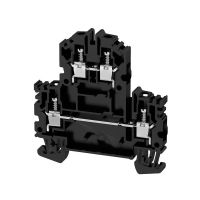 Złączka szynowa przelotowa, WDK 4N SW, śrubowa, czarna | 1068050000 Weidmuller