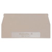 Płytka końcowa WAP WTL6/1 ciemnobeżowa | 1068300000 Weidmuller
