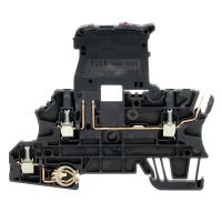 Złączka szynowa z bezpiecznikiem WMF 2.5 FU BLZ PE 100-250V SW | 1162860000 Weidmuller