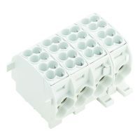 Złączka szynowa przelotowa WPD 401 2X25/2X16 4XGY | 1561800000 Weidmuller