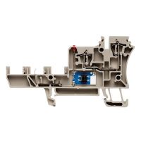 Złączka szynowa inicjatora z LED, sprężynowa, ciemnobeżowa ZIA 1.5/4L-1S/LD | 1652020000 Weidmuller