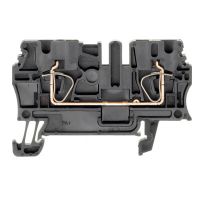 Złączka szynowa przelotowa, sprężynowa, czarna ZDU 2.5 SW | 1683330000 Weidmuller