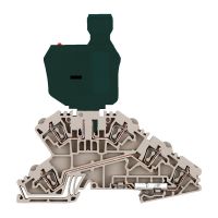 Złączka szynowa z bezpiecznikiem ZDL 2.5/SI/DU/PE LD150V | 1763210000 Weidmuller