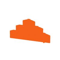 Ścianka końcowa i przegroda do złączek, pomarańczowa ZAP/TW ZDLD2.5-2N OR | 1782360000 Weidmuller