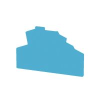 Ścianka końcowa i przegroda do złączek ZAP/TW ZDK2.5-2 BL | 1791060000 Weidmuller