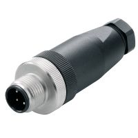 Złącze wtykowe plastikowe, SAIS-4/9, męskie proste, M12, 4P | 1807340000 Weidmuller