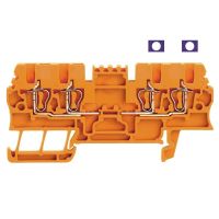 Złączka szynowa przelotowa ZDU 1.5/2X2AN OR | 1827000000 Weidmuller