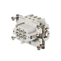 Wkład złącza żeński HDC HE 6 FP, wielkość 3, 6P+PE, 500V 24A, PUSH IN | 1873520000 Weidmuller