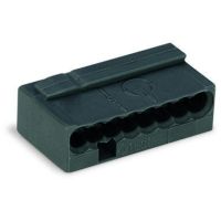 Złączka 8-przewodowa 8x0,6-0,8mm2 do puszek instalacyjnych MICRO, ciemnoszara | 243-208 Wago