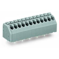 Złączka do płytek drukowanych przycisk 1,5mm2 RM 3,5mm25-bieg., szara | 250-205 Wago