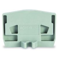 Ścianka końcowa z uchwytem montażowym 4mm, jasnoszary | 264-363 Wago