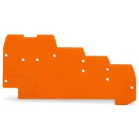 Ścianka końcowa/wewnętrzna, 1mm do złączek czteropiętrowych, pomarańczowa | 270-322 Wago