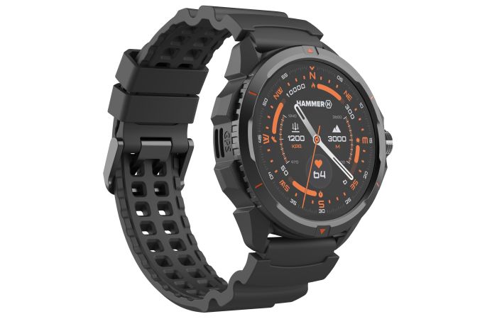 Smartwatch HAMMER Watch 2 Czarny | WEG-2097667 Produkty Marketingowe