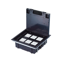 Puszka podłogowa (floorbox) 6M (45x45) regulowana głębokość, do podłogi technicznej (wylewkaopcja) | PP005 A-Lan Technologie