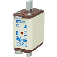Wkładka bezpiecznikowa (topikowa) NH00/I 160A gG 400V zwłoczna / Zaczepy izolowane | 004192116 Eti