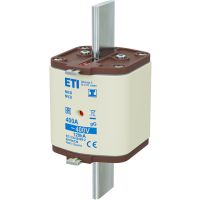 Wkładka bezpiecznikowa (topikowa) NH3/I 400A gG 400V zwłoczna / Zaczepy izolowane | 004196129 Eti